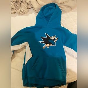 Youth San Jose Sharks Hockey Hoodie Size:12/14 (Large)